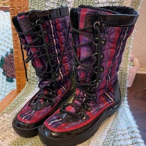 Coach Poppy Peggey Boots size 8